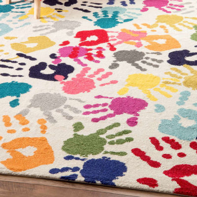 nuLoom Pinkie Handprint Rug, Color Multi JCPenney