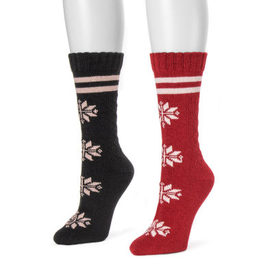 womens red boot socks