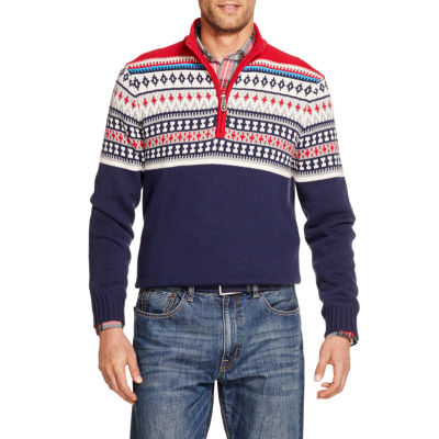 izod zip up sweater