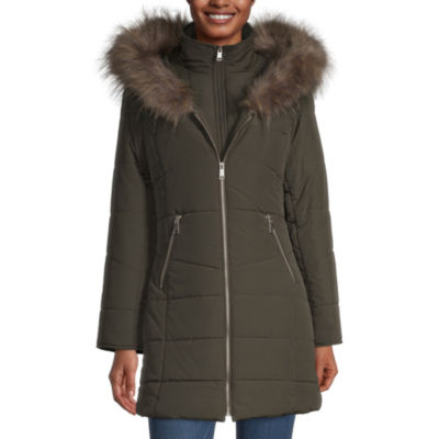 juniors long puffer coat