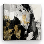 Neutral Gold Collage I Giclee Canvas Art