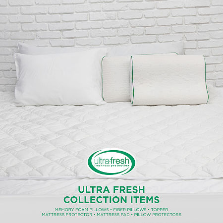 BioPEDIC Fresh and Clean Mattress Protector with Antimicrobial Ultra-Fresh Treated Fabric, One Size , White
