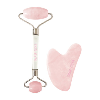 Skin Gym Facial Roller And Gua Sha Workout Set, Color Rose Quartz