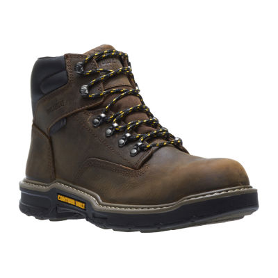 Wolverine Mens Bandit Waterproof Slip Resistant Lace Up Work Boots