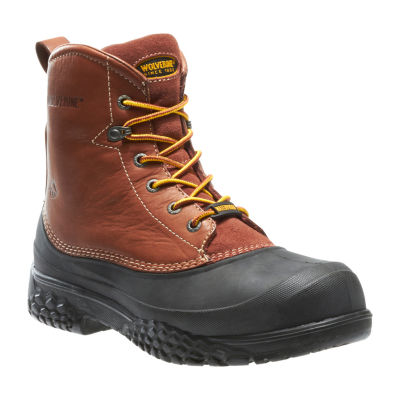 wolverine lace up steel toe boots