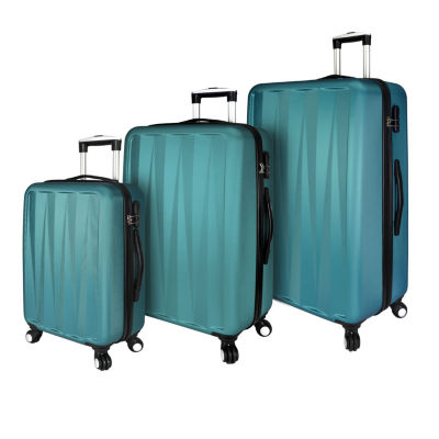 3 piece luggage set jcpenney