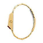Bulova Computron Mens Digital Gold Tone Stainless Steel Bracelet Watch 97c110