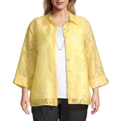 jcpenney yellow blouse