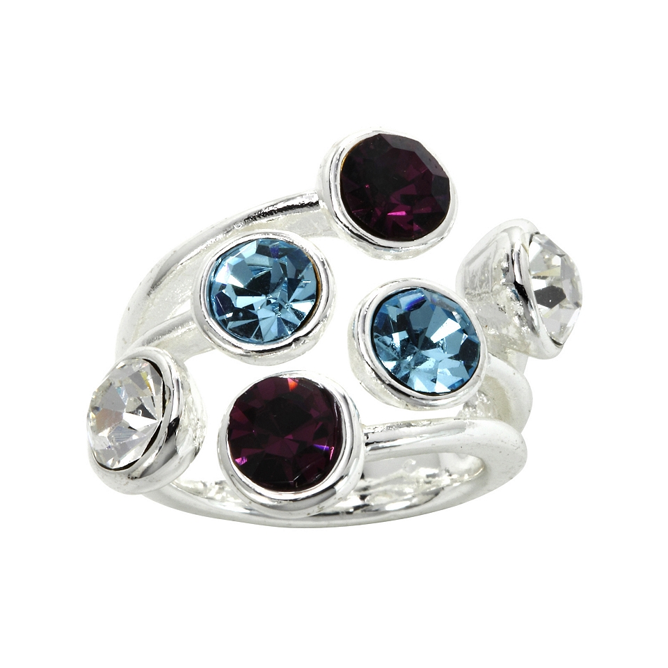 Bridge Jewelry Bezel Set Crystal Ring