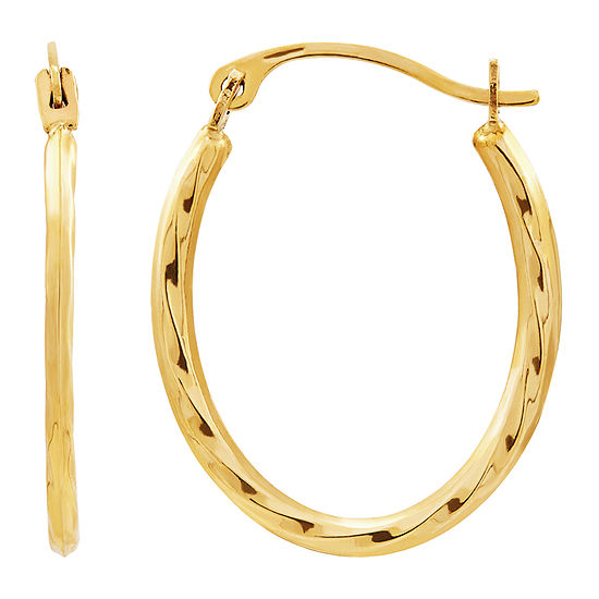 10K Gold 20.5mm Hoop Earrings