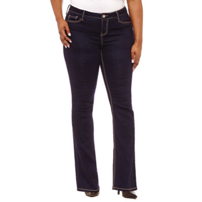 jcpenney curvy bootcut jeans