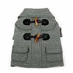 The Pet Life Military Static Rivited Fashion Collared Wool Pet Coat