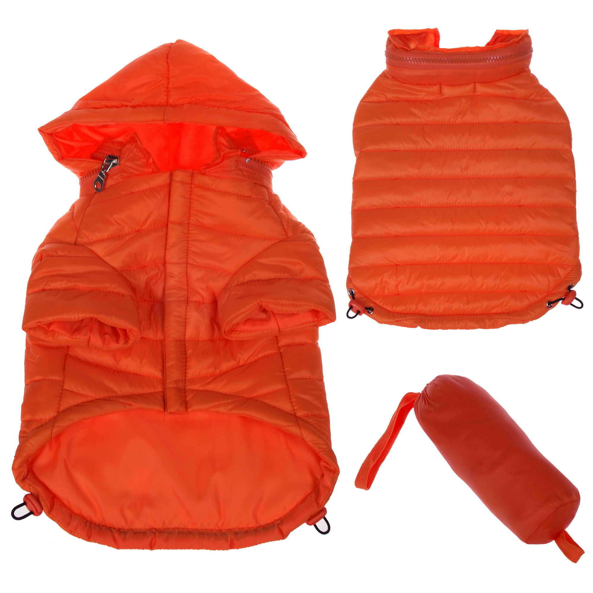 Pet Life Lightweight Adjustable 'Sporty Avalanche' Dog Coat - Orange - XL