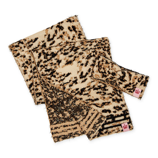 Juicy By Juicy Couture Cheetah Scarf And Headband 2-pc. Cold Weather Set
