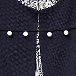 Perceptions Plus Short Sleeve Floral Jacket Dress