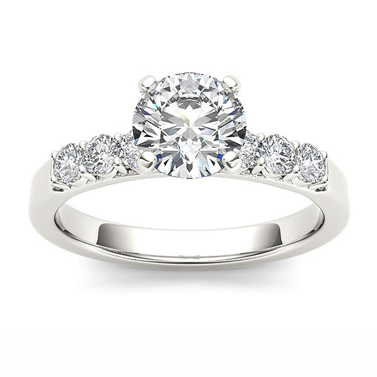 1 CT. T.W. Round White Diamond 14K Gold Engagement Ring