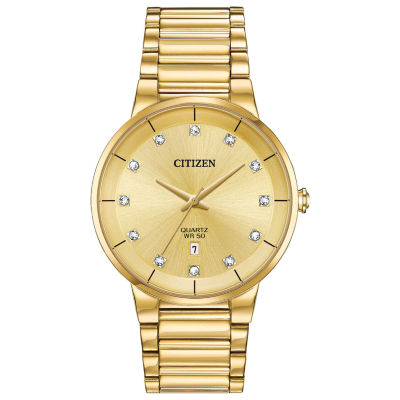 mens gold stainless steel watch