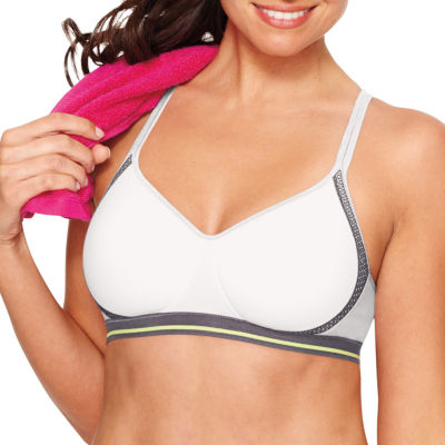 hanes front closure sports bra