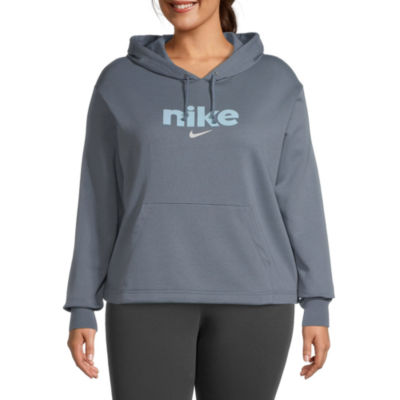 nike women's hooded neck long sleeve sweatshirt