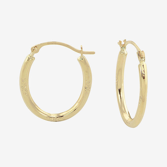 10K Gold 20mm Hoop Earrings