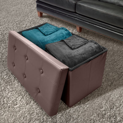 Sorbus Storage Bench Chest Collapsible Foldingbench Ottoman With