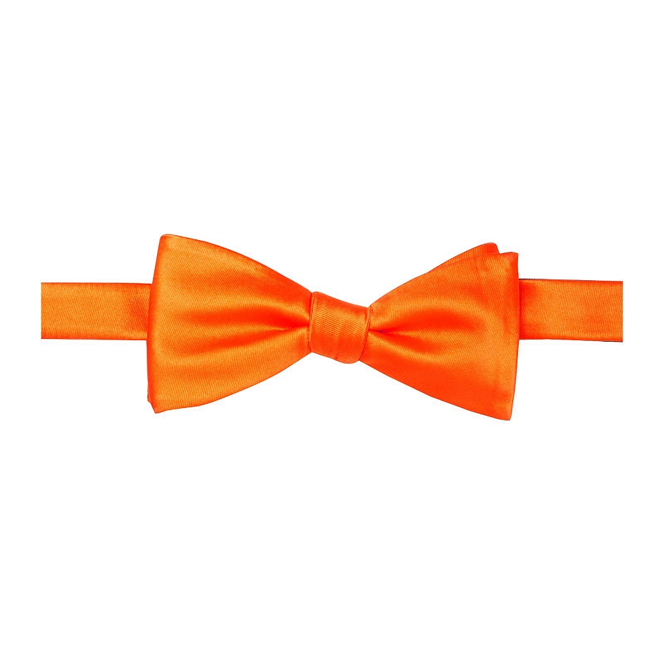 Stafford Jewel Tone Bow Tie, Orange, Mens