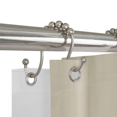 open shower curtain rings