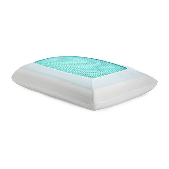 Sealy Gel Memory Foam Medium Density Pillow, Color: White - JCPenney