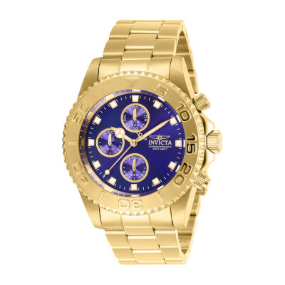invicta pro diver blue gold