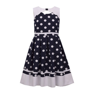 black and white polka dot dress jcpenney