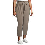 Stylus-Plus Paperbag Waist Loose Fit Tapered Trouser