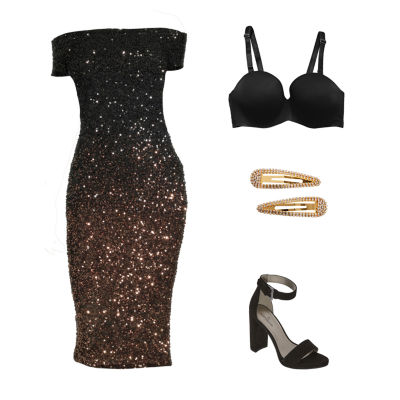 rose gold heels jcpenney