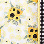The Peanutshell Sunflower Floral 3-pc. Crib Bedding Set