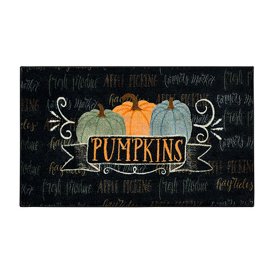 Mohawk Home Pumpkins Coir Rectangular Indoor Outdoor Doormat