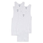 Stafford Dry + Cool Mens 4 Pack Sleeveless Quick Dry Tank-Extra Tall