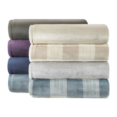 Home Expressions Velvet Plush Blanket JCPenney