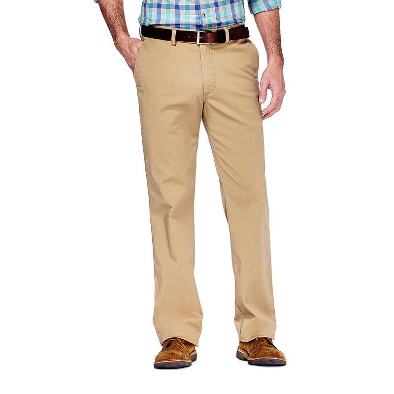 Haggar Life Khaki Slim-Fit Pants, Mens, Size 36X30, Brown | buystore123.com