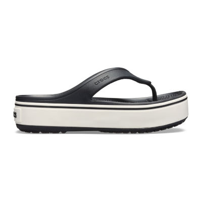 crocs white flip flops
