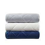 Beautyrest Luxury Quilted Faux Mink Weighted Removable Cover Blanket