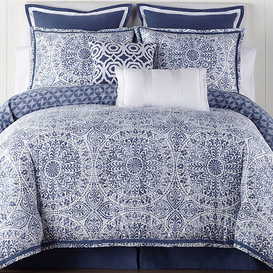 Liz Claiborne Melbourne 4 Pc Reversible Comforter Set Color