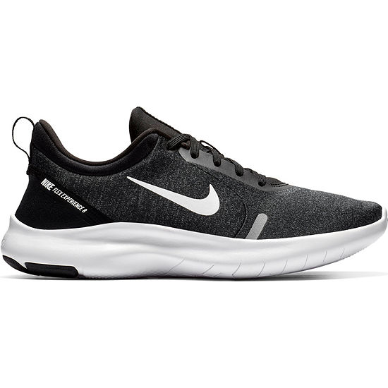 Nike Flex Experience 8 Womens Running Shoes Wide Width, Color: Blk Wht Gry Slvr - JCPenney
