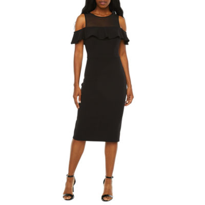 black sheath dress jcpenney