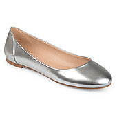 New Monicoco Women's Silver Ballet Flats Shoes Size 12 Bowknot Casual Basic Pump 