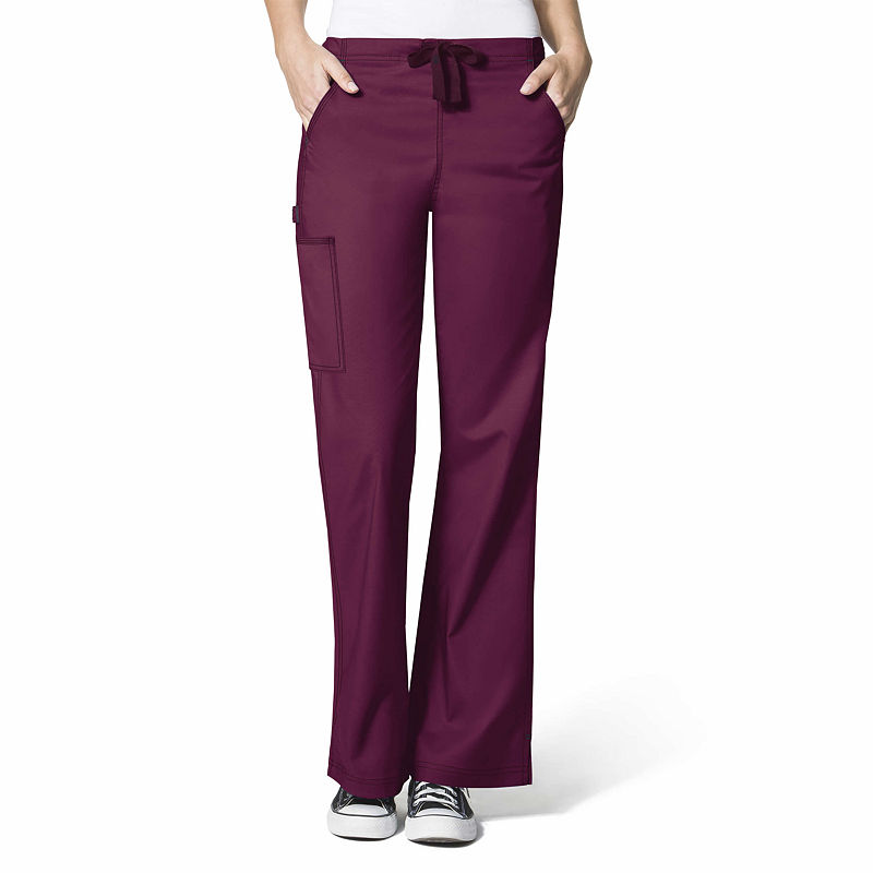 Wonder Wink Wonderflex By Wonderwink 5308 Women'S Grace Flare Leg Scrub Pant - Plus, Womens, Size 3X-Large, Purple