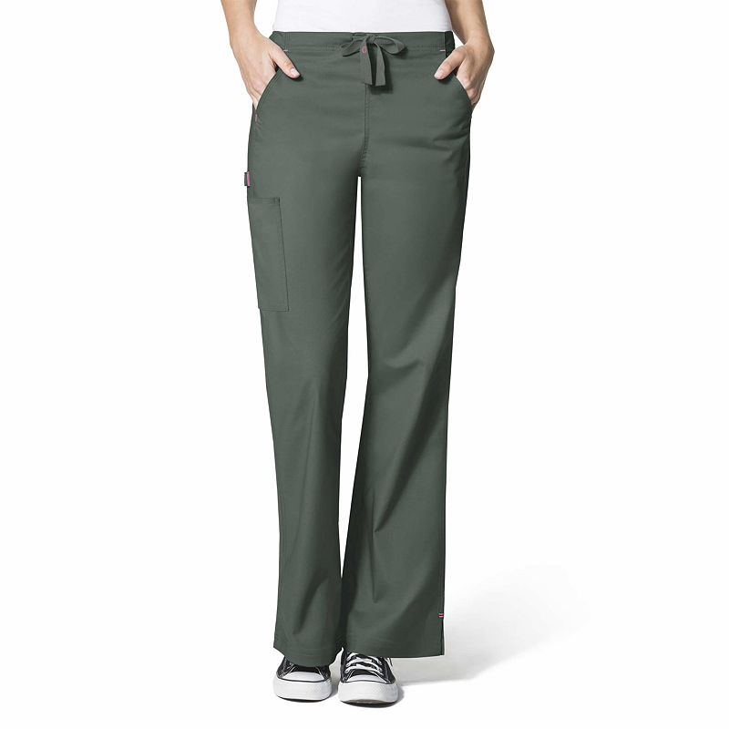 Wonder Wink Wonderflex By Wonderwink 5308 Women'S Grace Flare Leg Scrub Pant - Plus, Womens, Size 4X-Large, Green