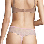 Ambrielle Micro With Lace Thong Panty