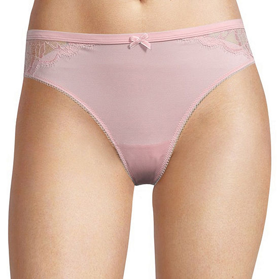 Ambrielle Micro With Lace Thong Panty