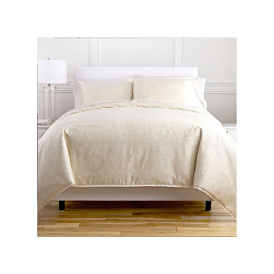 Royal Velvet Ivory Paisley 3 Pc Duvet Cover Set