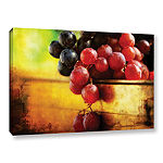 Brushstone Autumn Grapes Gallery Wrapped Canvas Wall Art