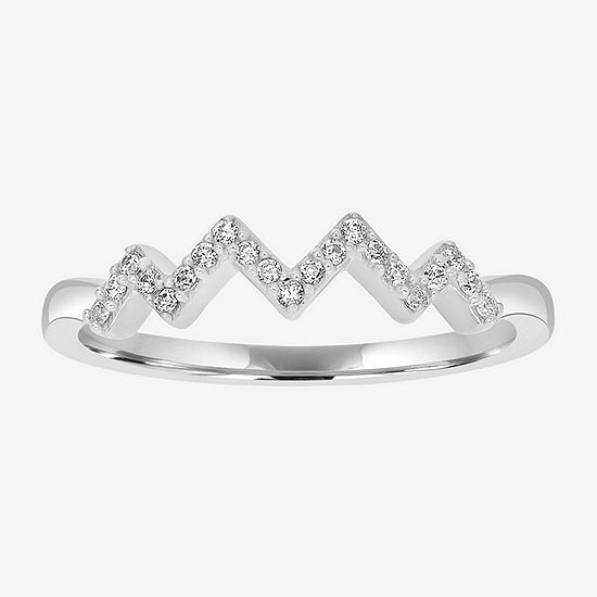 Sparkle Allure Cubic Zirconia Pure Silver Over Brass Band